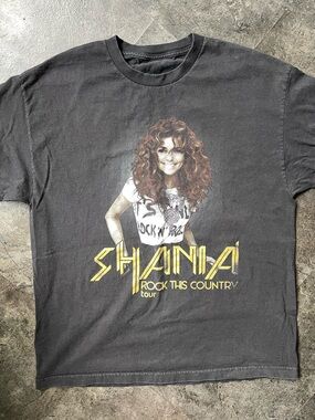 Shania Rock This Country Tour Black Graphic Tee